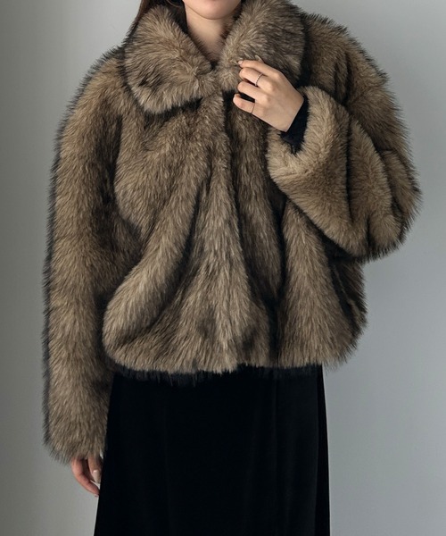 Louere（ルエレ） ステンカラーコート コート 2wayカラーフェイク