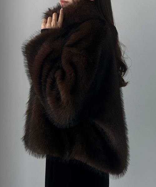 Louere（ルエレ） ステンカラーコート コート 2wayカラーフェイク