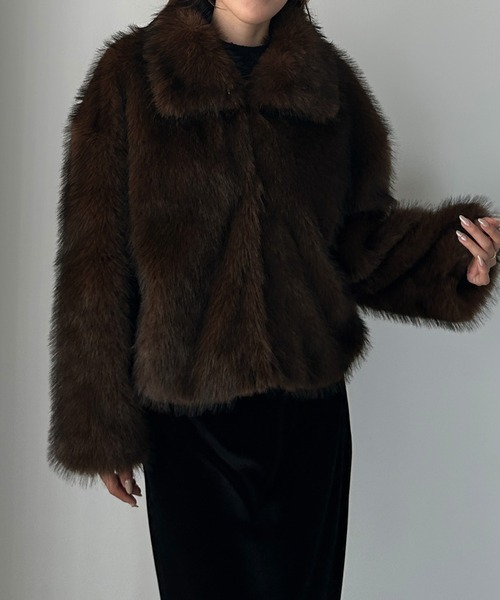 Louere（ルエレ） ステンカラーコート コート 2wayカラーフェイク