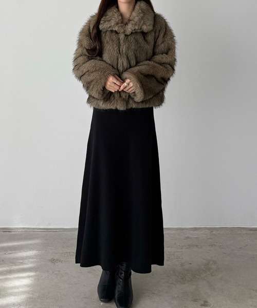 Louere（ルエレ） ステンカラーコート コート 2wayカラーフェイク