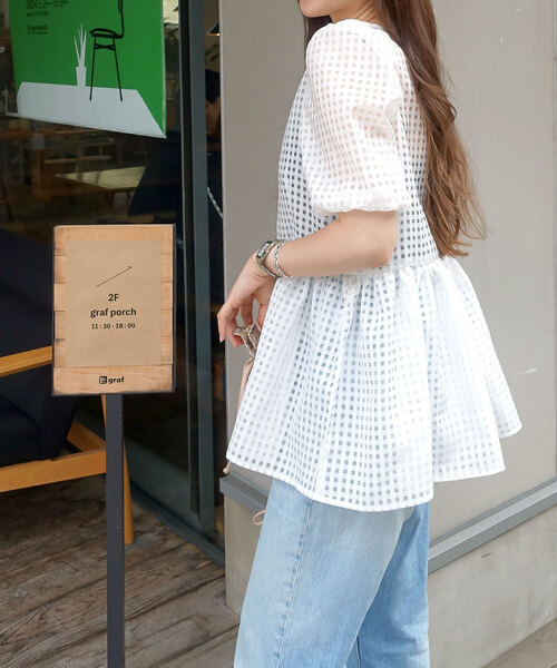 「KOBE LETTUCE」 半袖チュニック M ネイビー レディース