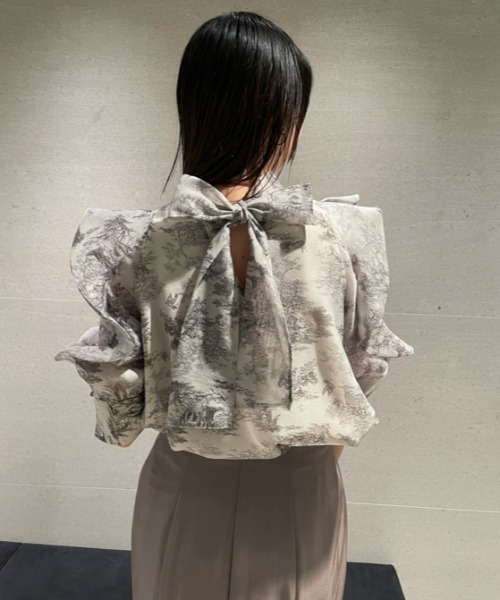 「SNIDEL」 7分袖ブラウス ONE SIZE ベージュ レディース SNIDEL 「SNIDEL」 7分袖ブラウス ONE SIZE ベージュ レディース