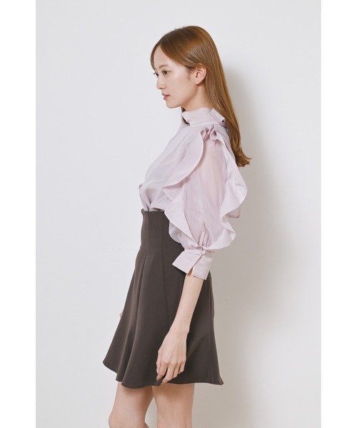 「SNIDEL」 7分袖ブラウス ONE SIZE ベージュ レディース SNIDEL 「SNIDEL」 7分袖ブラウス ONE SIZE ベージュ レディース