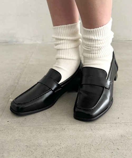 ローファー スクエアトゥローファー レディース : ZOZOTOWN Yahoo!店