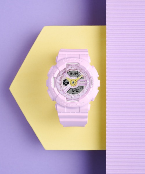 プリン未使用美品カシオ BABY-GBA-110 SERIES レディース BABY-G 腕時計 BA-110シリーズ / BA-110AH-6AJF レディース