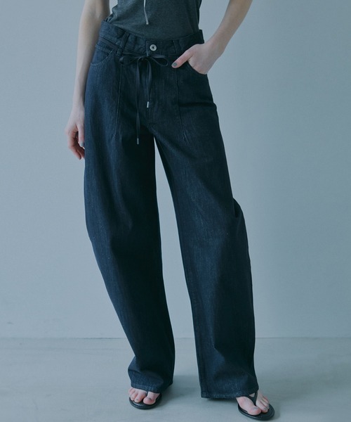 LE CIEL BLEU　ルシェルブルー LE CIEL BLEU（ルシェルブルー） パンツ バーレルレッグジーンズ