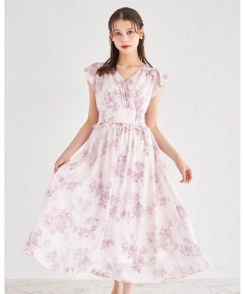 tocco closet ワンピース フリル付きウエストシャーリング