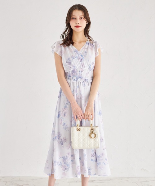 グリ出品 tocco closet ワンピース フリル付きウエストシャーリング