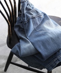 「soulberry」 加工デニムパンツ 4L ブルー レディースの画像9