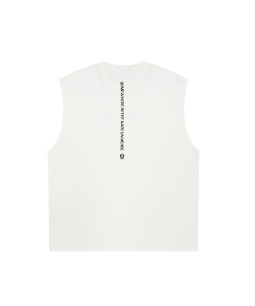 「AAPE BY A BATHING APE」 ノースリーブトップス SMALL ブラック メンズ_画像3