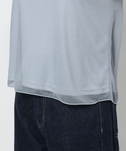 「mysty woman」 半袖カットソー FREE ブラック レディース_画像7