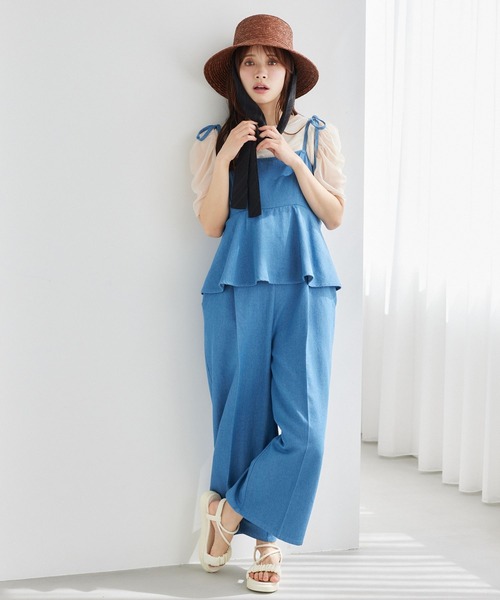 「mysty woman」 半袖カットソー FREE ブラック レディース_画像9