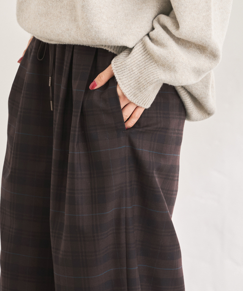 FRAMeWORK（フレームワーク） パンツ チェックイージーパンツ