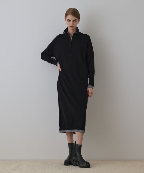 Diagram 　バイカラーストレートニットワンピース Diagram ワンピース バイカラーストレートニットワンピース : ZOZOTOWN