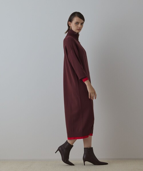 Diagram ワンピース バイカラーストレートニットワンピース : ZOZOTOWN