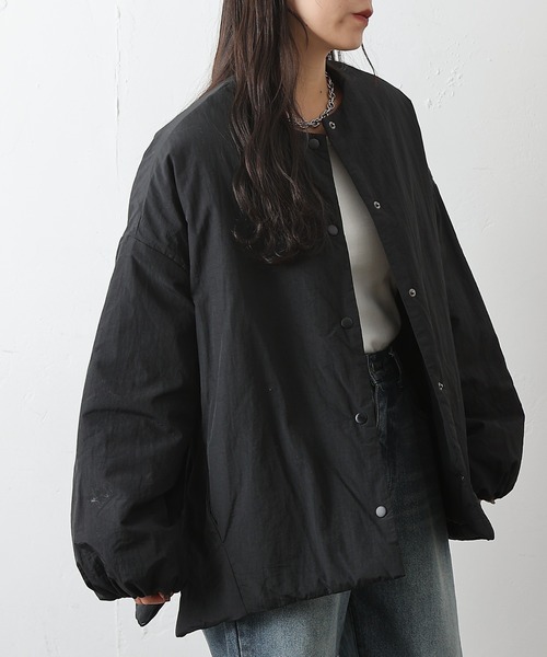 ハンドメイド　ノーカラージャケット　ブラック COLONY 2139（コロニー トゥーワンスリーナイン） ジャケット ノー