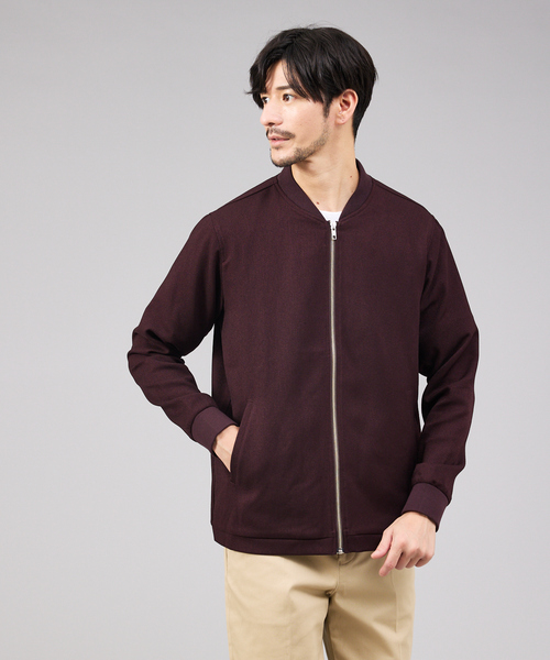 ABAHOUSE GRAY ブルゾン アウター アムンゼン リブ ブルゾン メンズ