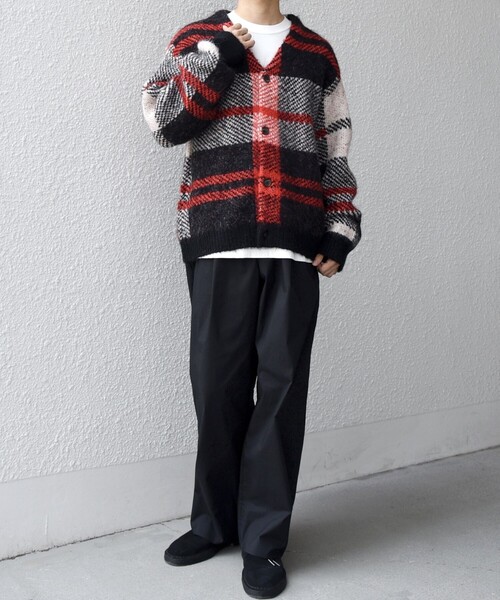 SHIPS any カーディガン any:「手洗い可能」アルパカ ミックス