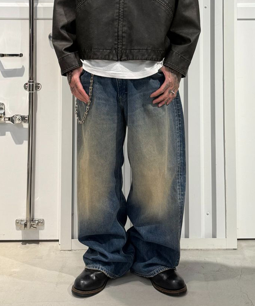 Lee（リー） ワイドパンツ ジーンズ RIDERS 101 WIDE LEG メンズ