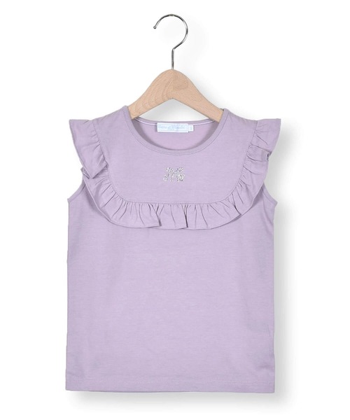「Tartine et Chocolat」 「KIDS」ノースリーブトップス 130 パープル キッズ_画像3