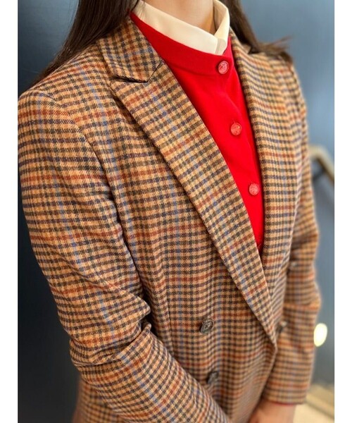 【希少3XL相当】ブルックスブラザーズ リネン テーラードジャケット チェック BROOKS BROTHERS（ブルックスブラザーズ） ジャケット テーラード