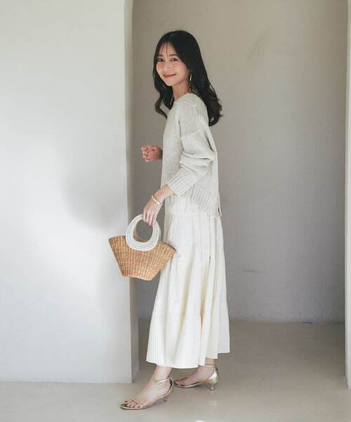 「La boutique BonBon」 かごバッグ FREE ベージュ レディースの画像