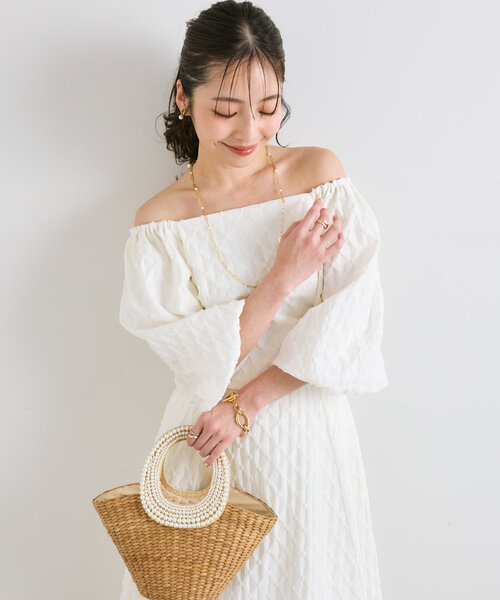 「La boutique BonBon」 かごバッグ FREE ベージュ レディースの画像