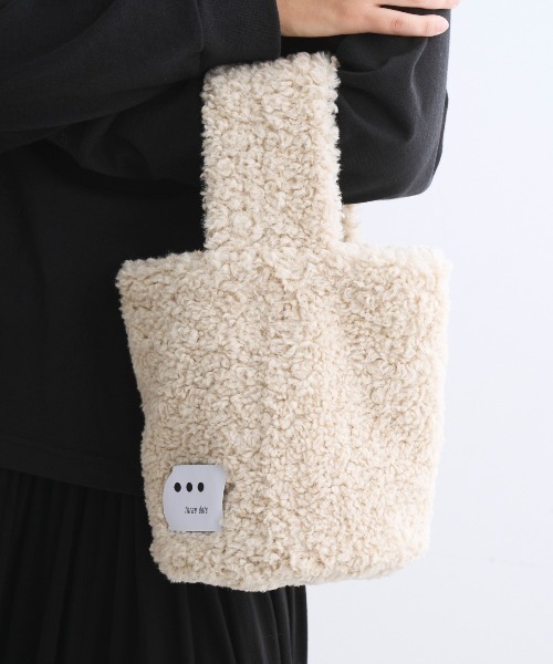 three dots スリードッツ プードルボア　オフホワイト　Sサイズ three dots(スリードッツ)のPoodle Boa Short Sleeve通販 | LEEマルシェ