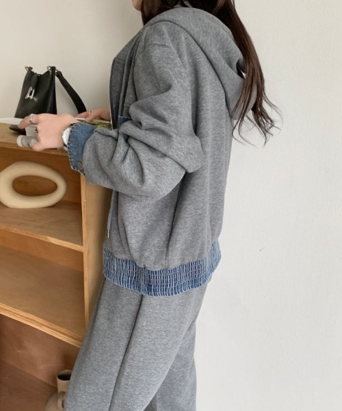 ABITOKYO（アビトーキョー） セットアップ デニムドッキングスウェット