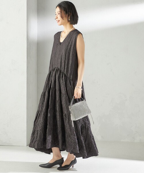 TORRAZZODONNA ブラックノースリーブ Torrazzo Donna（トラッゾドンナ） ノースリーブワンピース ONE SIZE