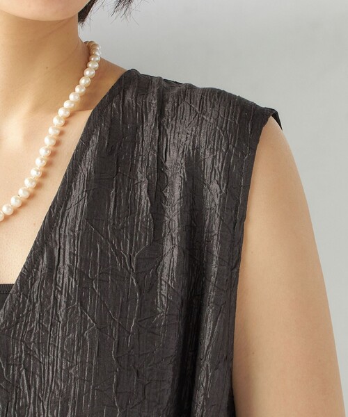 TORRAZZODONNA ブラックノースリーブ Torrazzo Donna（トラッゾドンナ） ノースリーブワンピース ONE SIZE