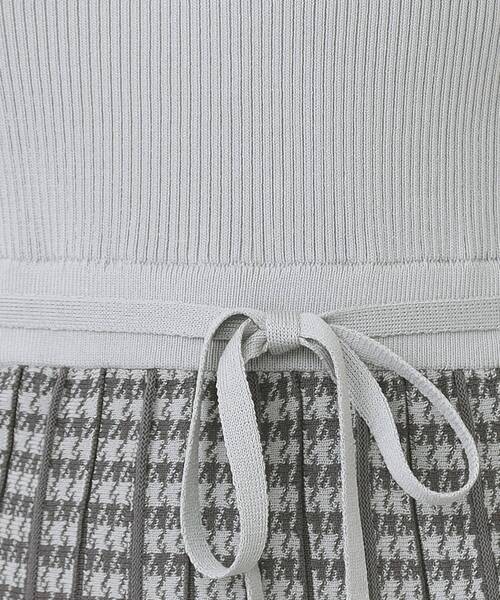 index（インデックス） ワンピース 千鳥チェックバイカラーニット