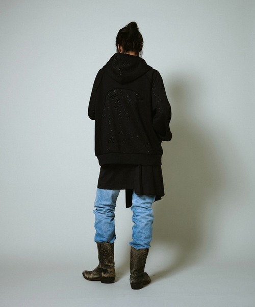 Camphor wood パーカー Glitter Seam Double-Zip Hoodie / グリッター