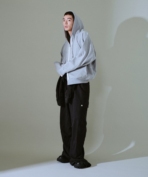 Camphor wood パーカー Glitter Seam Double-Zip Hoodie / グリッター