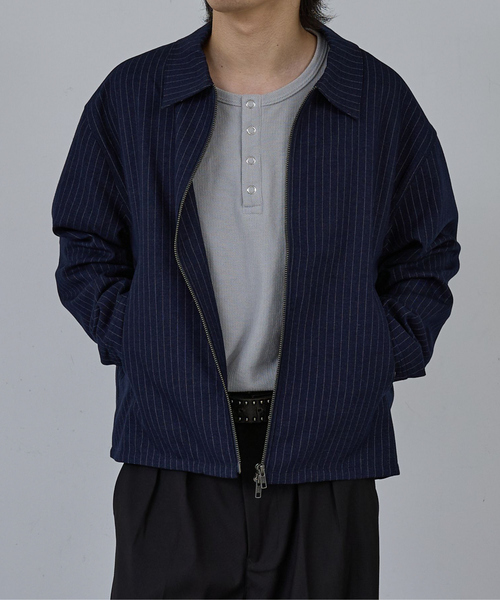 AH ABAHOUSE ブルゾン アウター CROPPED DOUBLE-ZIP UP BLOUSON