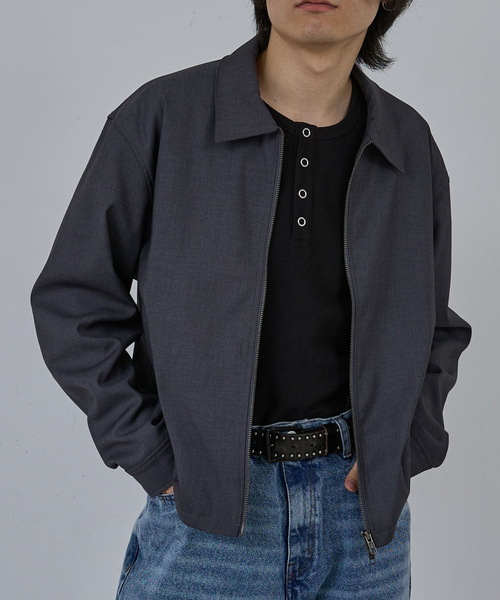 AH ABAHOUSE ブルゾン アウター CROPPED DOUBLE-ZIP UP BLOUSON