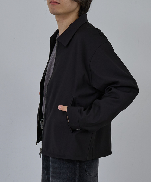 AH ABAHOUSE ブルゾン アウター CROPPED DOUBLE-ZIP UP BLOUSON