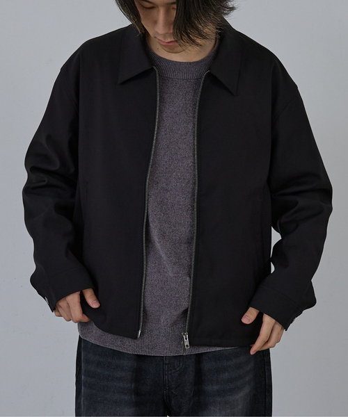 AH ABAHOUSE ブルゾン アウター CROPPED DOUBLE-ZIP UP BLOUSON