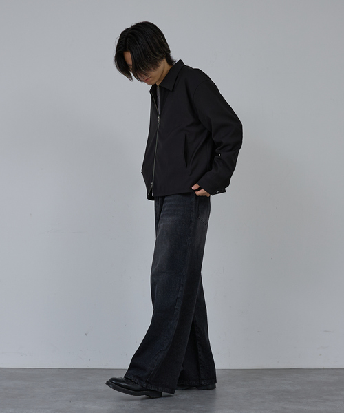 AH ABAHOUSE ブルゾン アウター CROPPED DOUBLE-ZIP UP BLOUSON