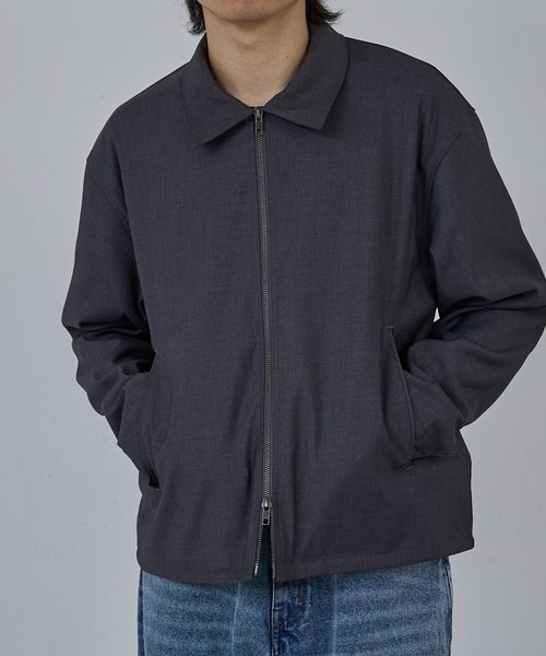 CTC STOREジップアップブルゾン AH ABAHOUSE ブルゾン アウター CROPPED DOUBLE-ZIP UP BLOUSON