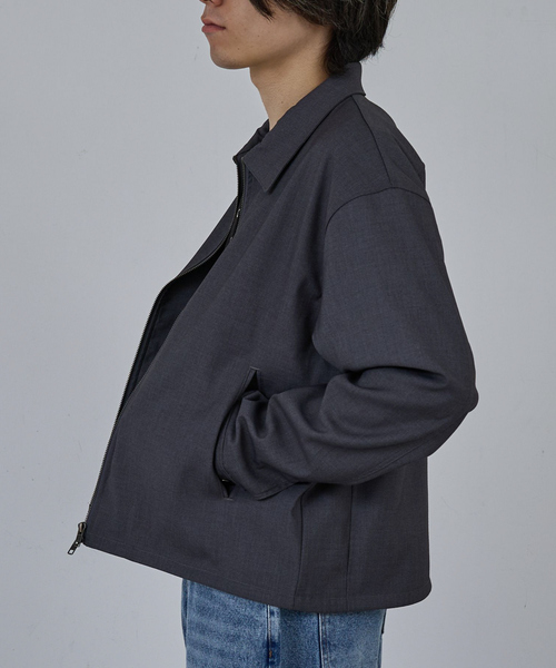 AH ABAHOUSE ブルゾン アウター CROPPED DOUBLE-ZIP UP BLOUSON