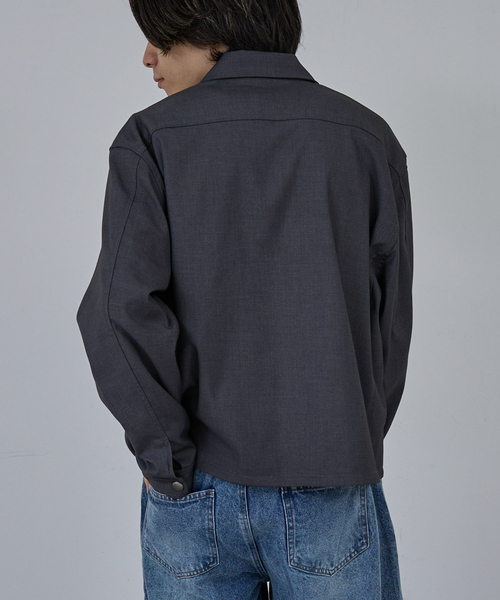 AH ABAHOUSE ブルゾン アウター CROPPED DOUBLE-ZIP UP BLOUSON