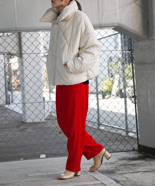 「bohmal」 中綿ブルゾン MEDIUM ブラック レディース_画像4