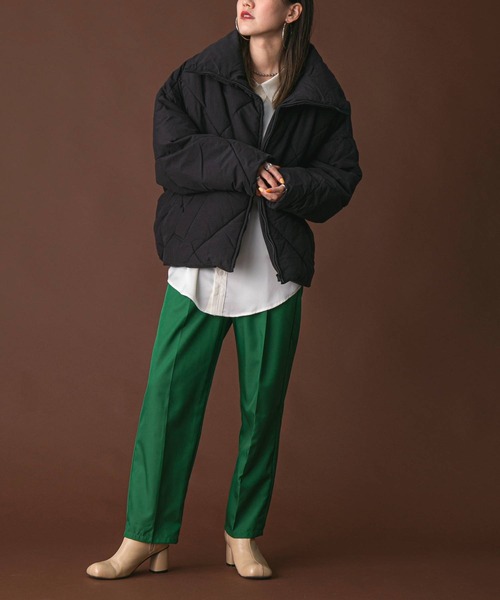 「bohmal」 中綿ブルゾン MEDIUM ブラック レディース_画像8