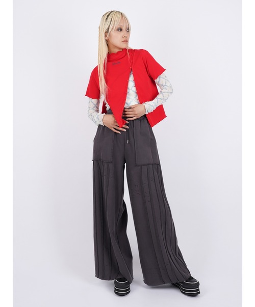 PAMEO POSE（パメオ ポーズ） 長袖カットソー FREE レッド レディース