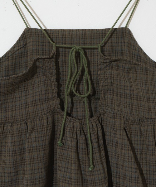 「flower」 キャミソールワンピース FREE カーキ レディース_画像7