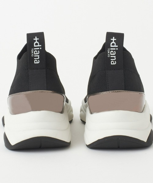「+diana」 ハイカットスニーカー 25.0cm ブラック レディース_画像2