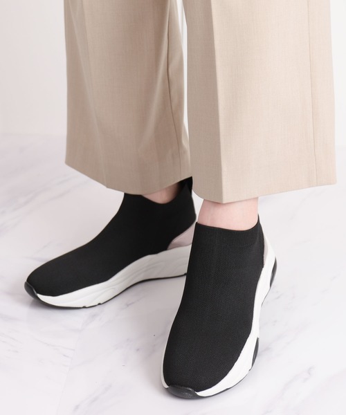 「+diana」 ハイカットスニーカー 25.0cm ブラック レディース_画像8