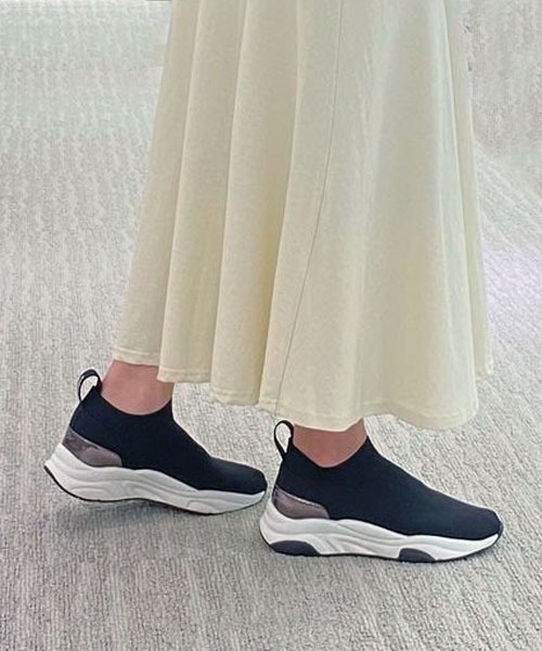 「+diana」 ハイカットスニーカー 25.0cm ブラック レディース_画像9
