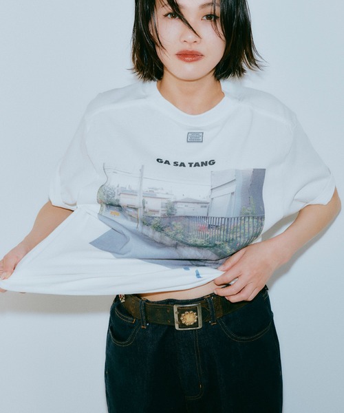 「TANGTANG」 半袖Tシャツ M ホワイト メンズ_画像3